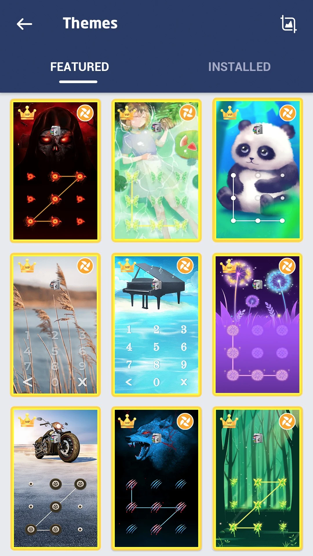 AppLock Live Theme Leaves screenshot