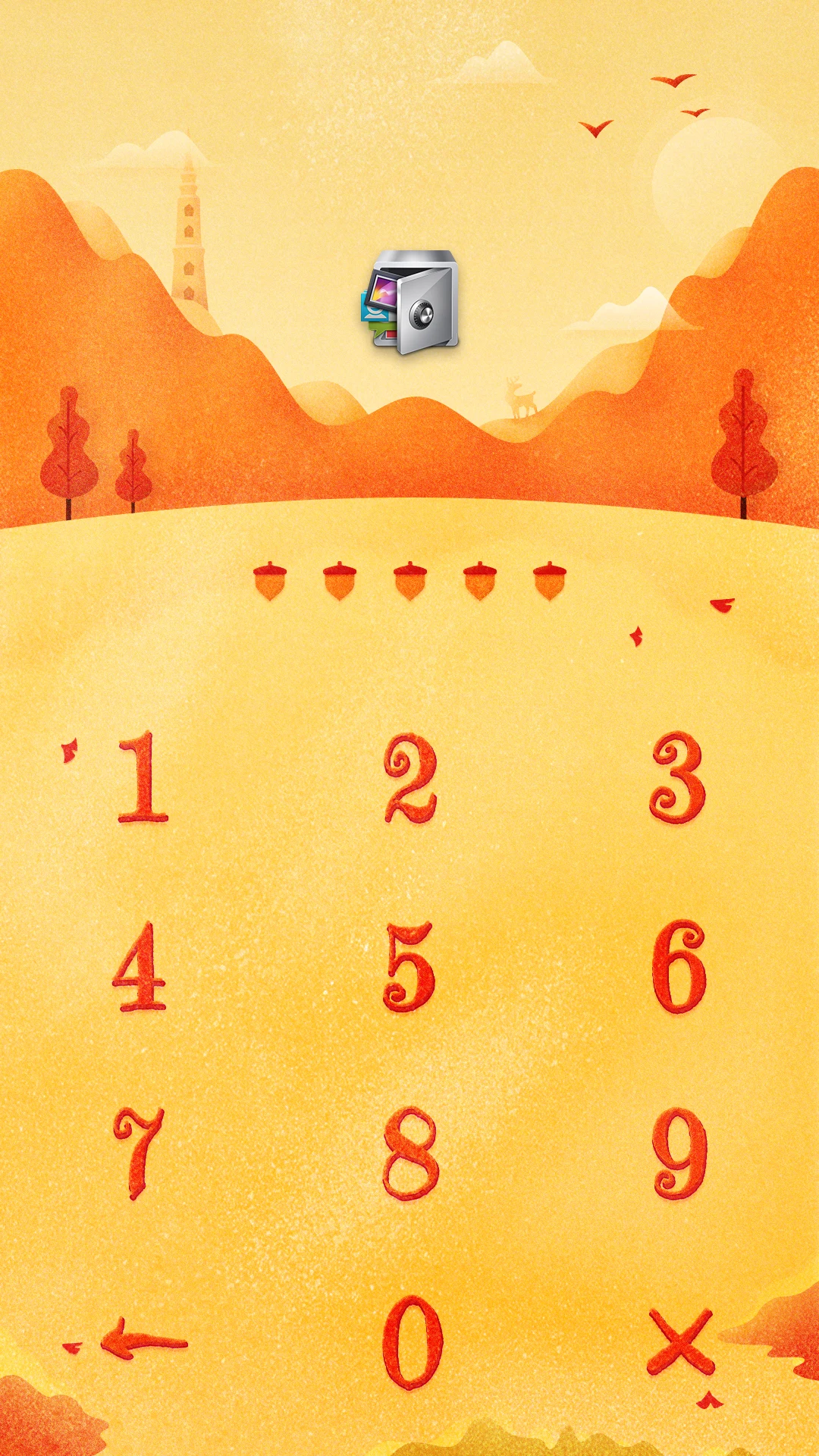 AppLock Live Theme Leaves screenshot